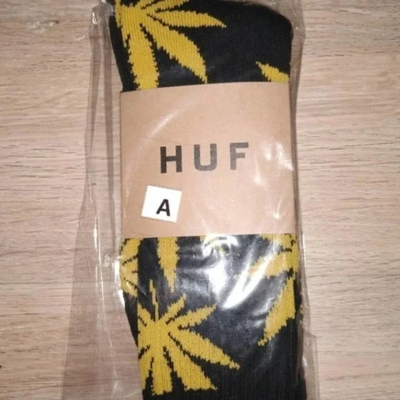 💥[1 PAIR]🌵Huf🌵Plantlife Black Socks - Picture 3 of 10